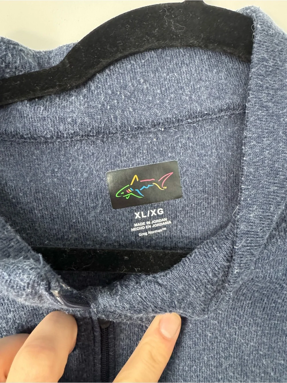 Greg Norman Collection Men's Navy Quarter-Zip Sweater